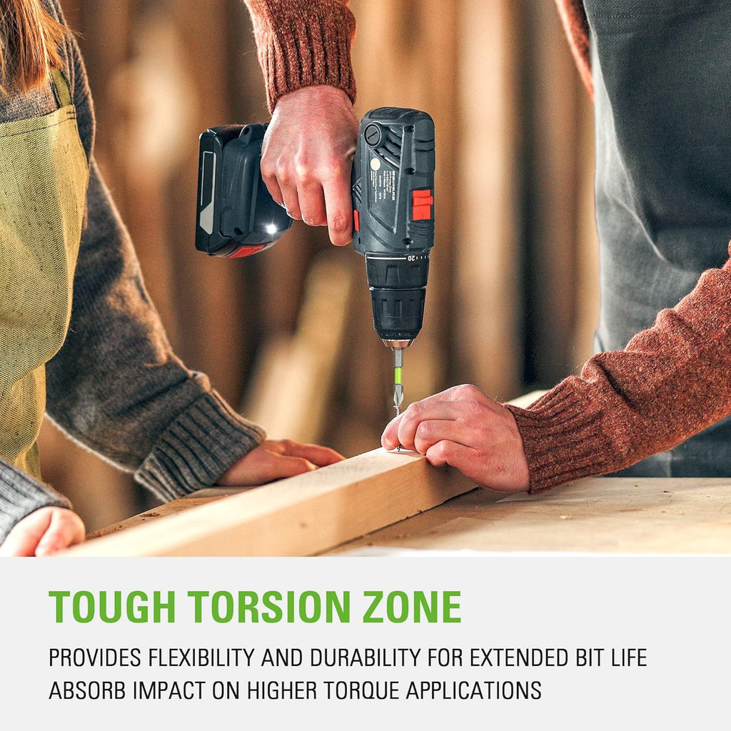 24V Brushless Cordless Drill Impact Driver Power Tool Combo Kit Included 1/2”Drill & 1/4”Hex wourant