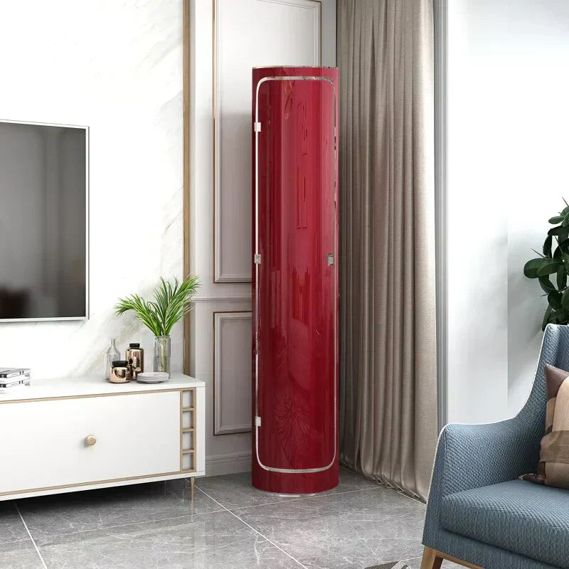 Large-capacity multi-layer rotating disinfection shoe cabinet with mirror deodorizer wourant