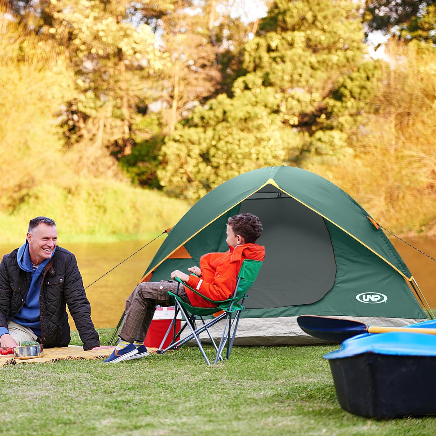 Camping Tent 2/3/4/6 Person Dome Tent Portable Camping Tent Outdoor and Backpacking Beach wourant
