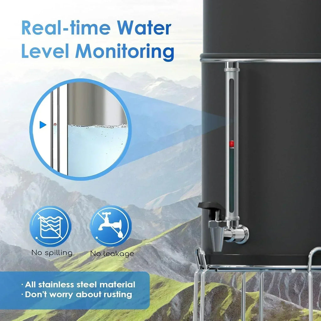 Purewell three-stage 0.01μm ultrafiltration gravity water filtration system 304 wourant