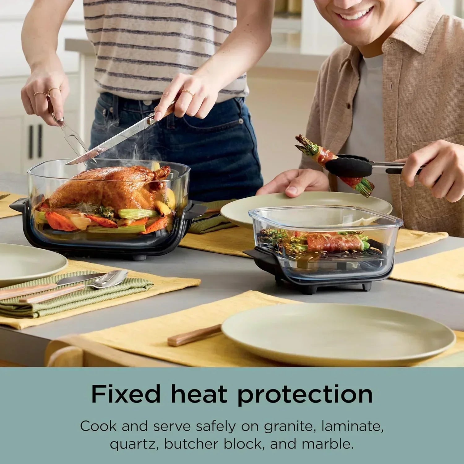 Ninja Crispi 4 in 1 Portable Glass Air Fryer Cooking System 4QT 6 Cup TempWare Glass Containers wourant