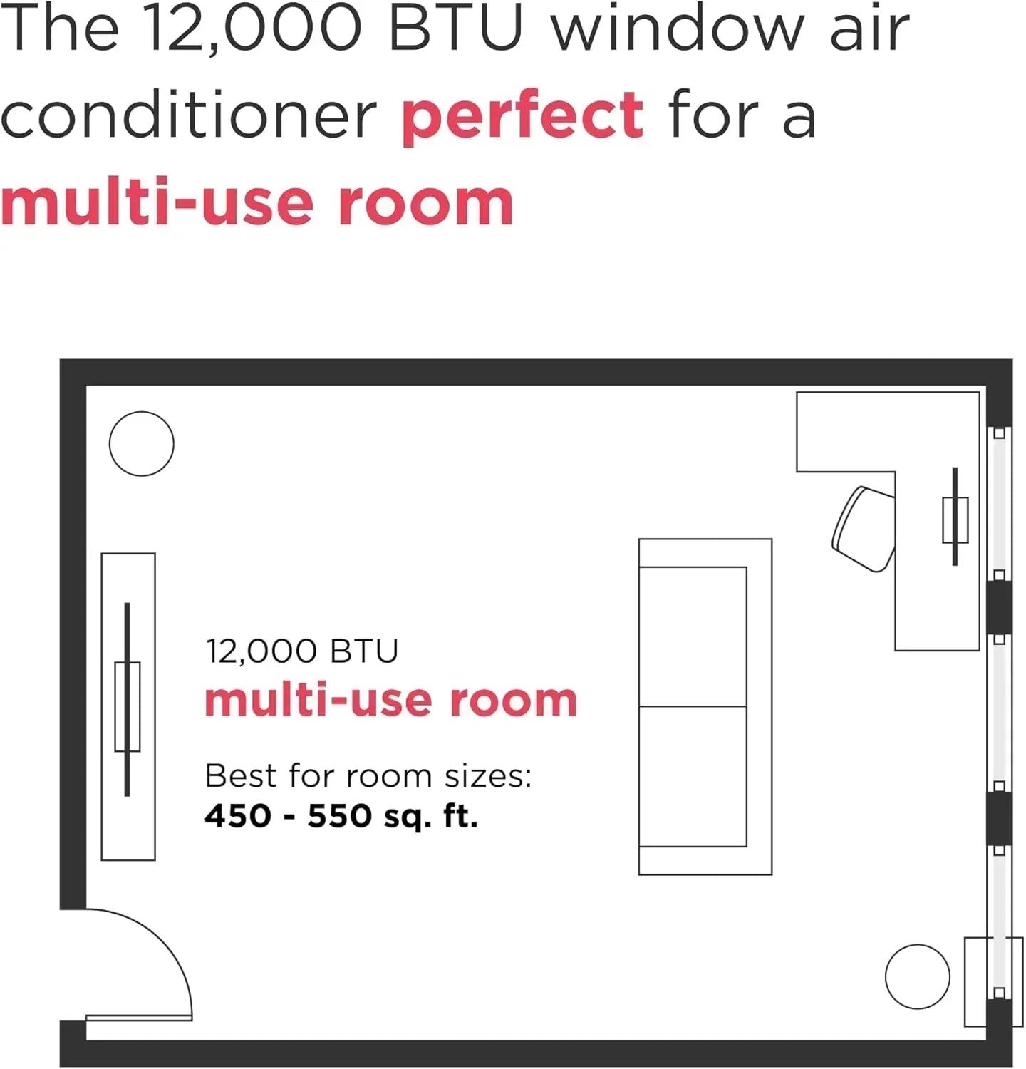 Frigidaire 5,000 BTU Window Air Conditioner Remote Control Cools Up to 150 Sq. Ft. Quiet Operation wourant