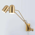 Modern Plug in Wall Sconces Set of 2 Black Swing Arm Wall Lights with ON/Off Switch Cord wourant