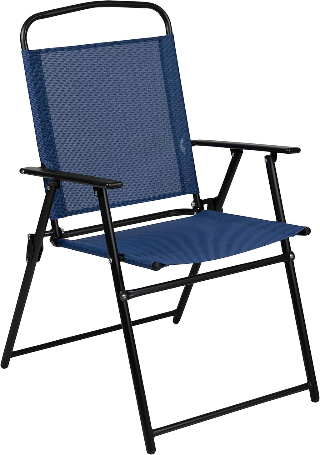 EMMA + OLIVER 6 Piece Brown Patio Garden Set with Umbrella Table Set of 4 Folding Chairs wourant