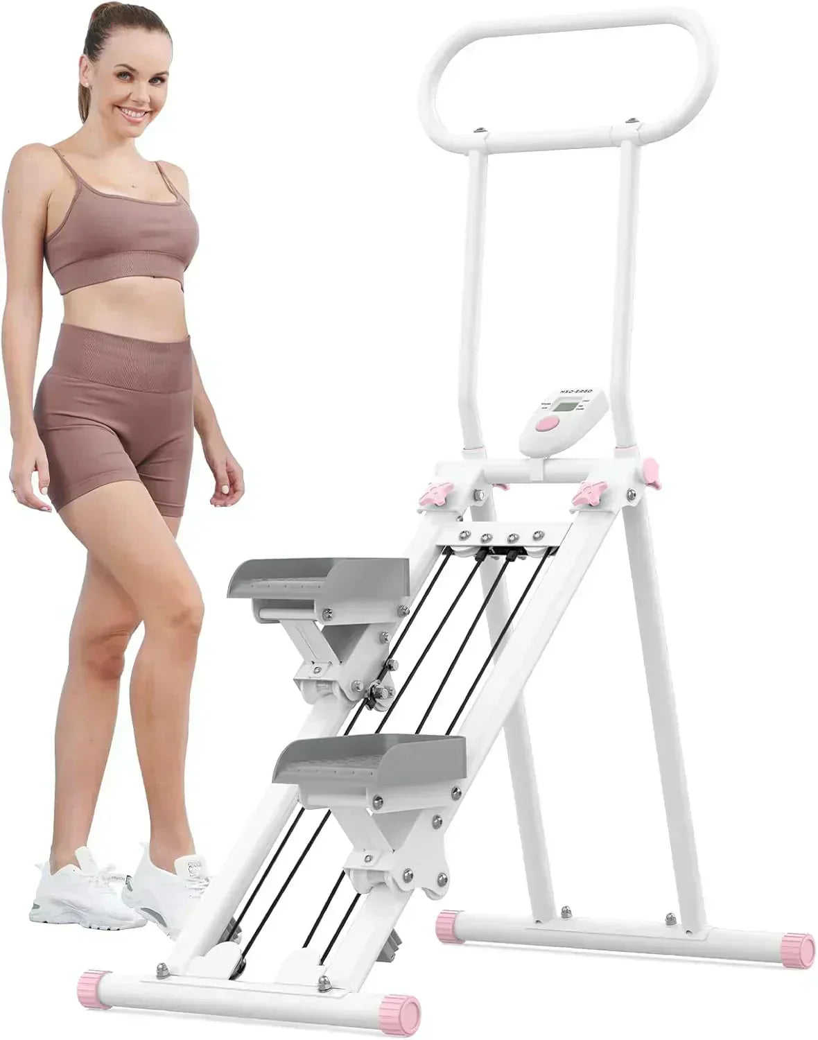 Stair Stepper for Home Gym Folding Vertical Climber Cardio Exercise Machine Stair Climber wourant