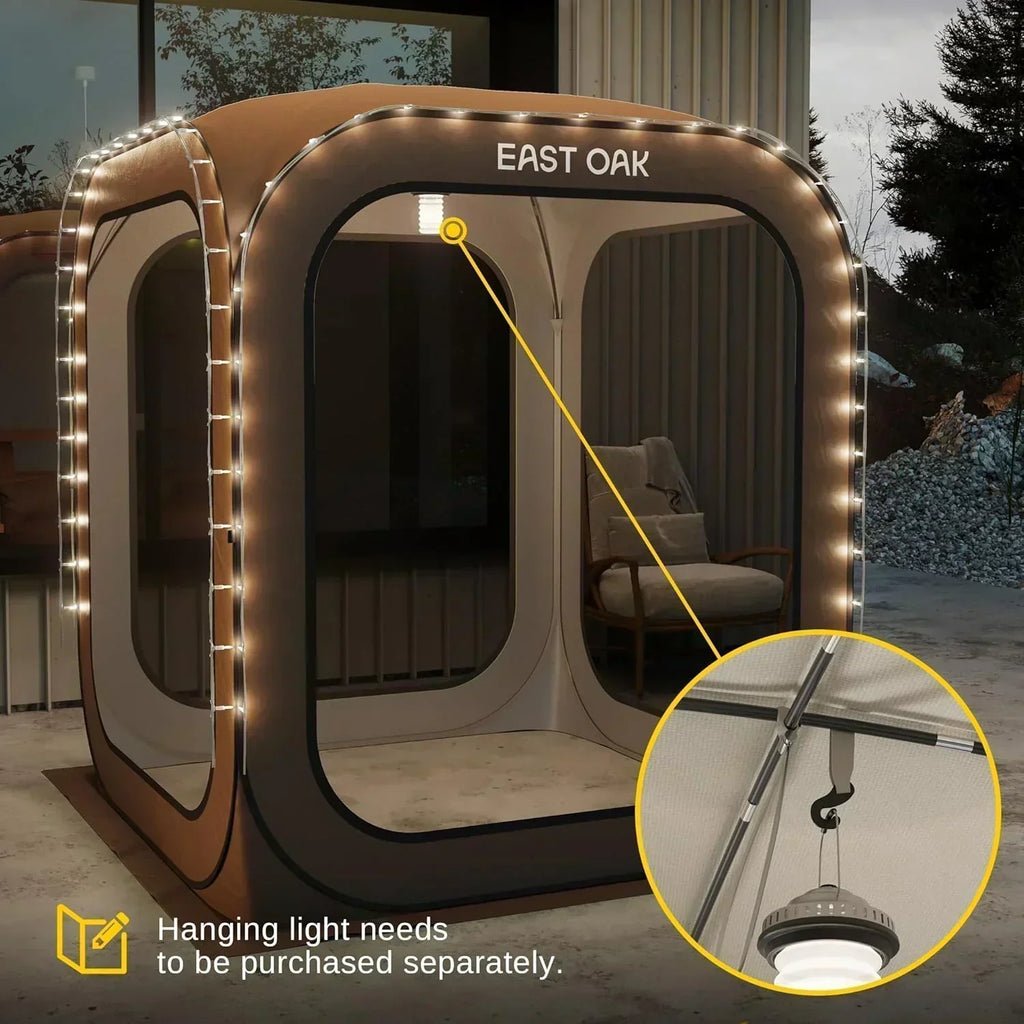 EAST OAK Screen House Tent Pop-Up Portable Screen Room Canopy Instant Screen Tent 10 x 10 FT wourant