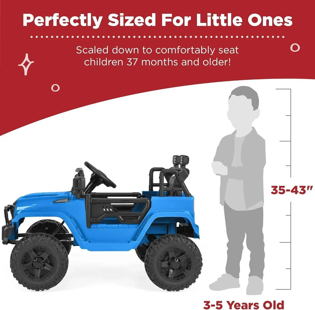 Best Choice Products 12V Kids Ride-On Truck Car with Spring Suspension and LED Lights wourant