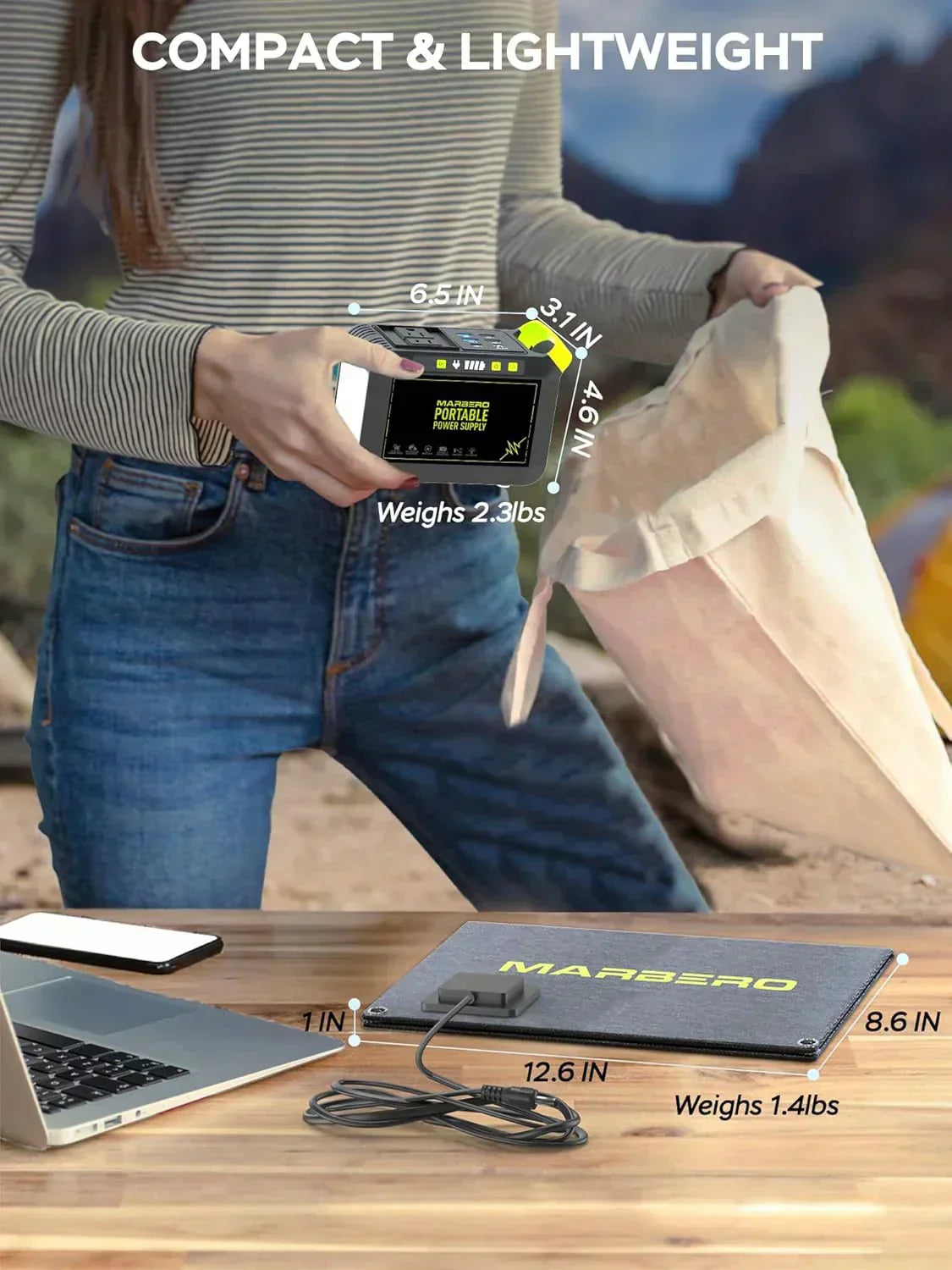 Portable Power Station 88Wh Camping Lithium Battery Solar Generator Fast Charging Power Bank wourant