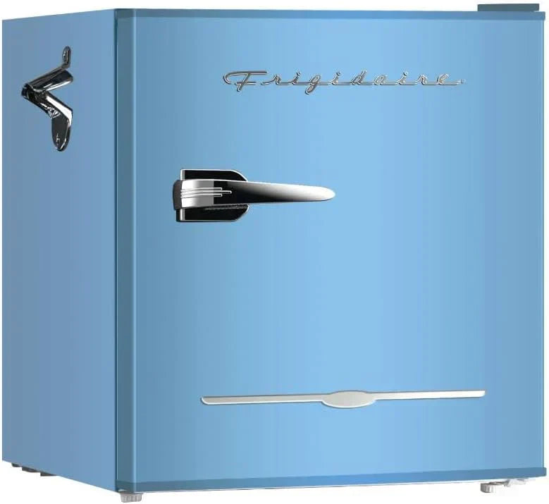 Frigidaire EFR176 Retro Compact Fridge with Chiller Mini Refrigerator Built-in Bottle Opener wourant