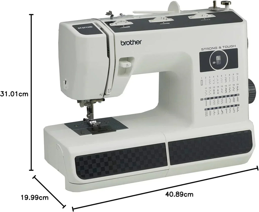 Sewing Machine, Strong Tough 37 Built-in Stitches Free Arm Option 6 Included Feet wourant