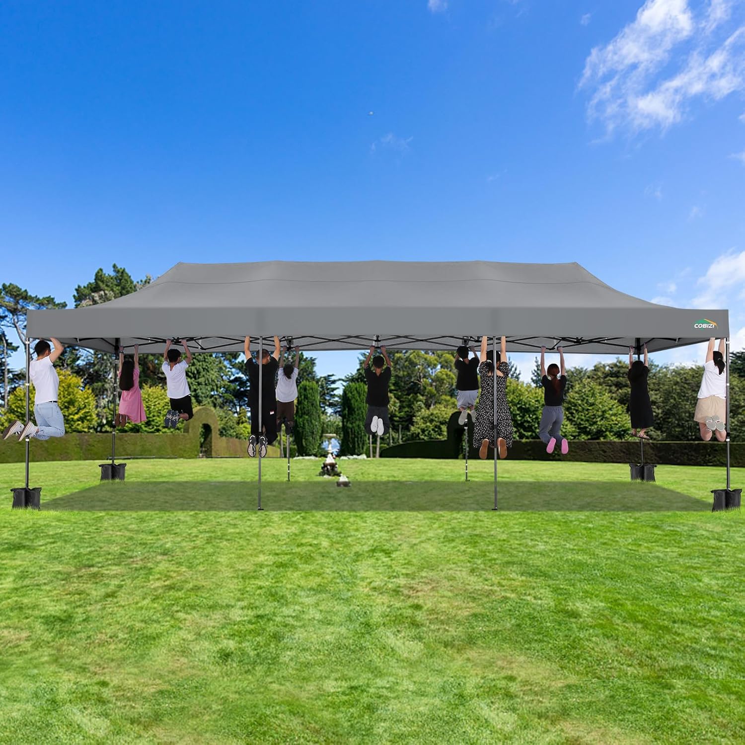 COBIZI 10x20 Heavy Duty Pop up Canopy Tent 6 sidewalls Commercial Canopy Wedding Party Tents wourant