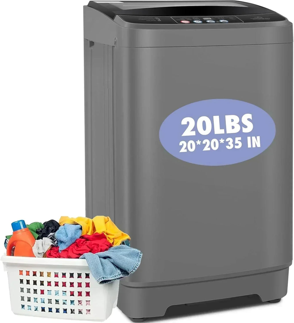 Nictemaw Portable Washing Machine 20Lbs Capacity Full-Automatic Portable Washer Machine wourant
