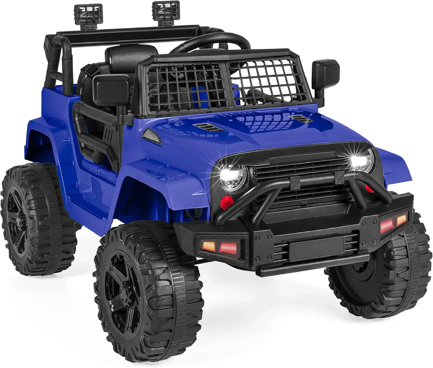 Best Choice Products 12V Kids Ride-On Truck Car with Spring Suspension and LED Lights wourant