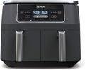 Ninja Foodi 10QT 6-in-1 DualZone Smart XL Air Fryer, 2 Independent 5QT Baskets, Smart Cook Thermometer, Match Cook, Smart Finish, Air Fry, Roast, Bake, Dehydrate, Reheat, Grey, DZ550 wourant