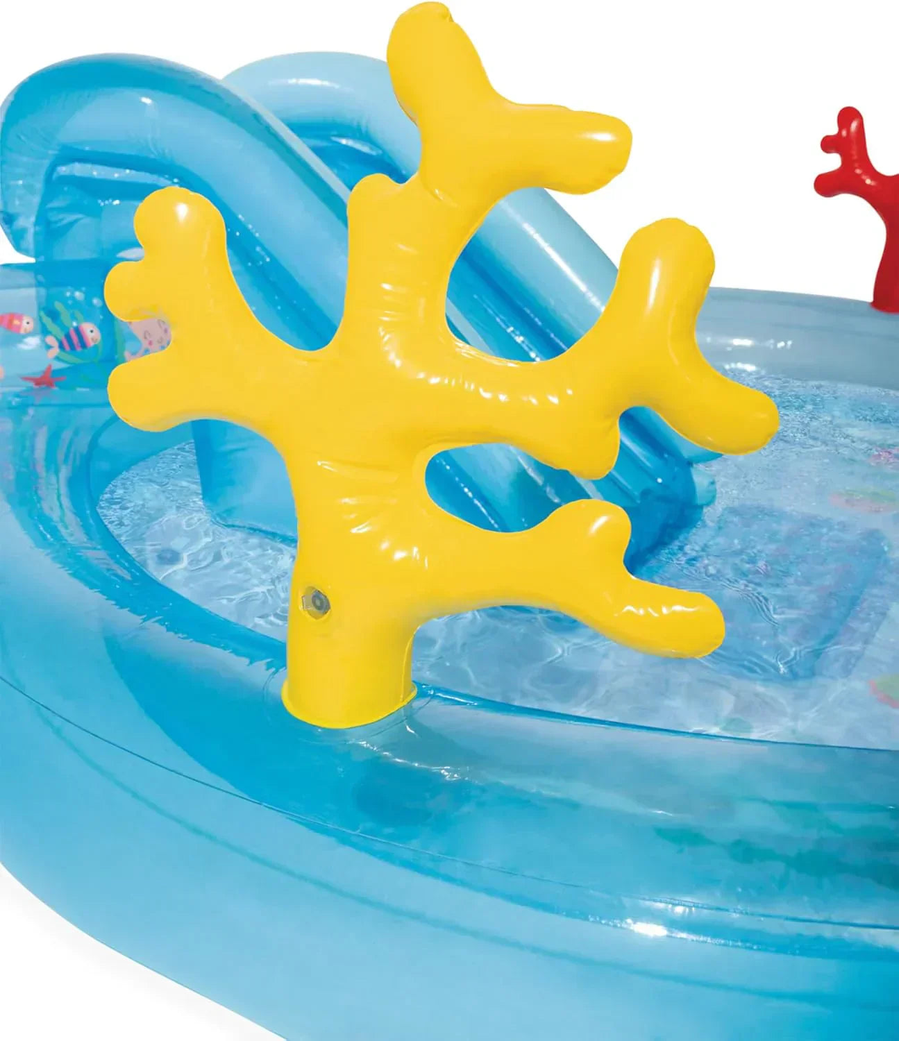 Intex 96" x 78" x 28" Inflatable Jungle Adventure Play Center Spray Kiddie Pool Water Slide wourant