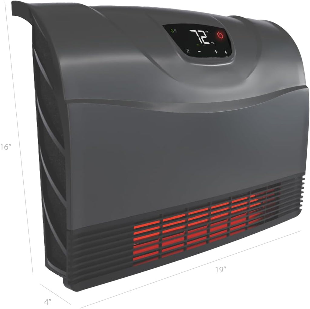 Heat Storm HS-1500-PHX-WIFI Infrared Heater, Wifi Wall Mounted wourant