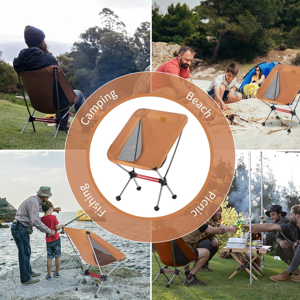 Ultralight Camping Chair 2.12 lbs Portable Backpacking Chair Folding Hiking Chair wourant