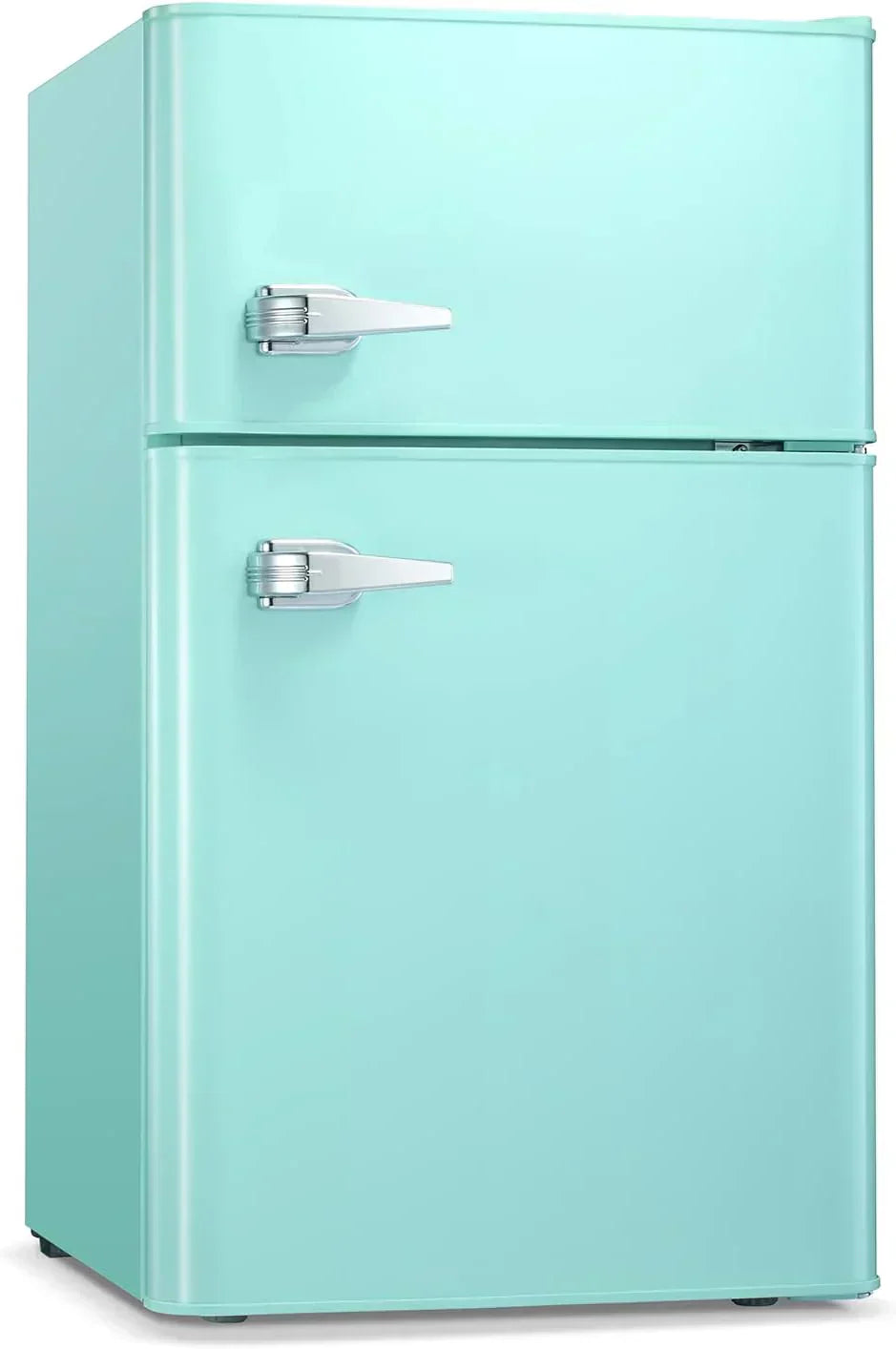 Antarctic Star Compact Mini Refrigerator Separate Freezer Small Fridge Double 2-Door wourant