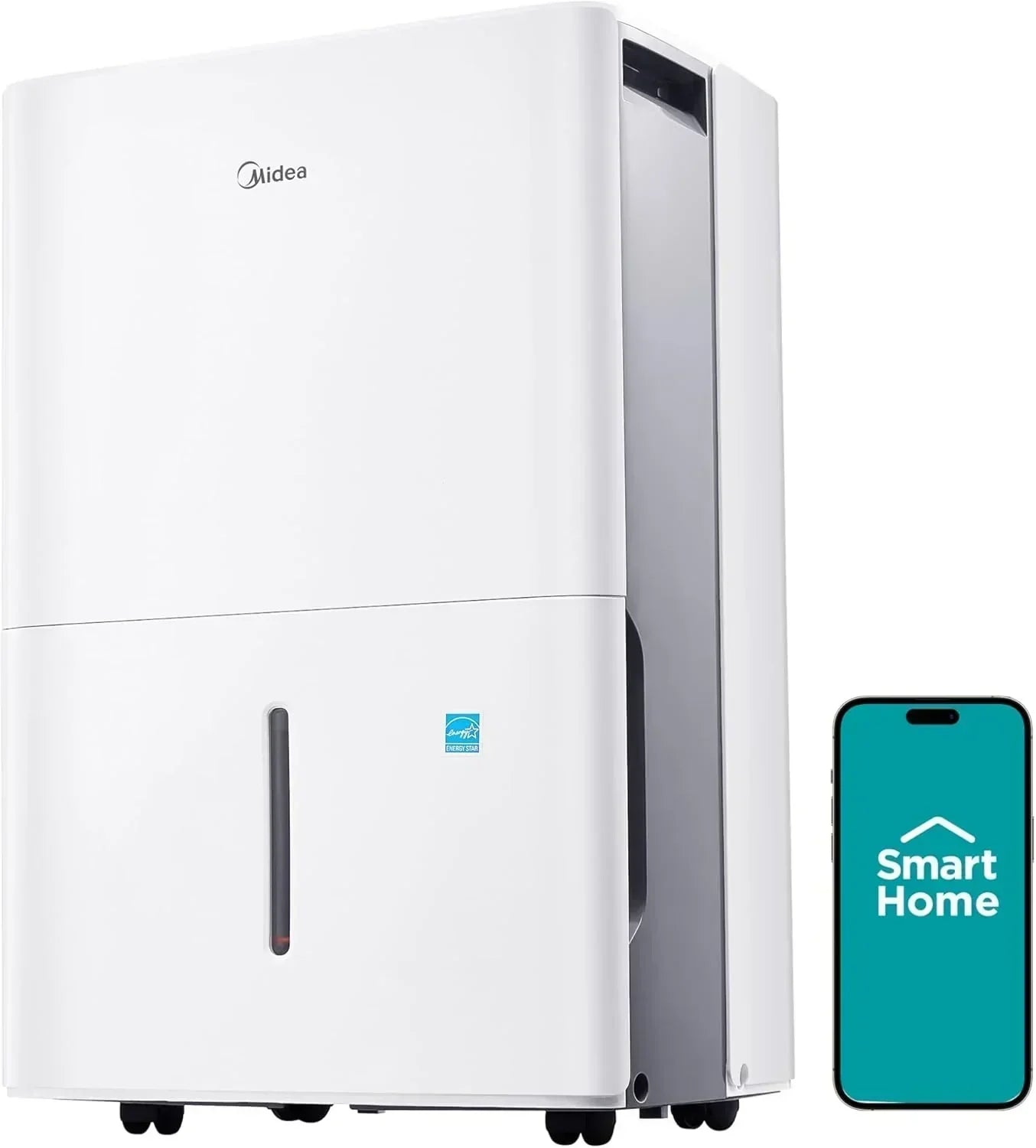 Midea 4,500 Sq. Ft. Dehumidifier Pump Included Energy Star Certified 50 Pint Ideal For Basements wourant