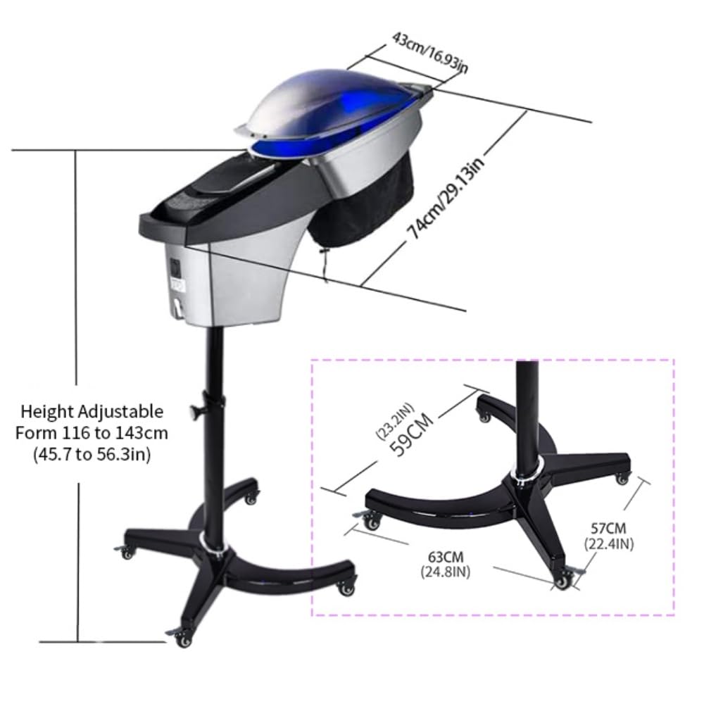 Hair Salon Professional O3 Ozone Micro Mist Hair Steamer Accelerator Color Processor Hair Care wourant