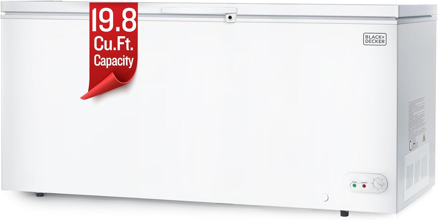 BLACK+DECKER 2.0 Cu. Ft. Compact Chest Freezer, Deep Freezer Holds Up To 70 Lbs. of Frozen Food wourant