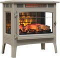 Freestanding Electric Fireplace Stove Heater with 3D Flame Effect for 1,000 Sq. Ft wourant