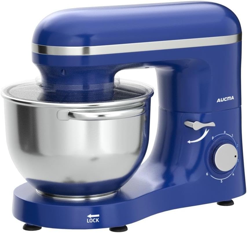Aucma Stand Mixer,6.5-QT 660W 6-Speed Tilt-Head Food Mixer, Kitchen Electric Mixer with Dough Hook wourant
