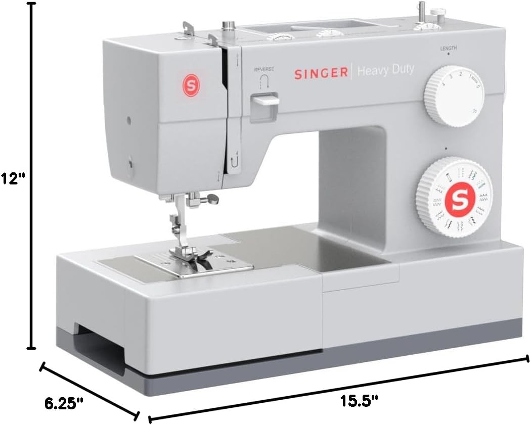 SINGER Heavy Duty 4423 High Speed Sewing Machine with Accessory Kit | Strong Motor With Enhanced Piercing Power, 97 Stitch Applications, Full Metal frame, 1-step Buttonhole & LED Light wourant