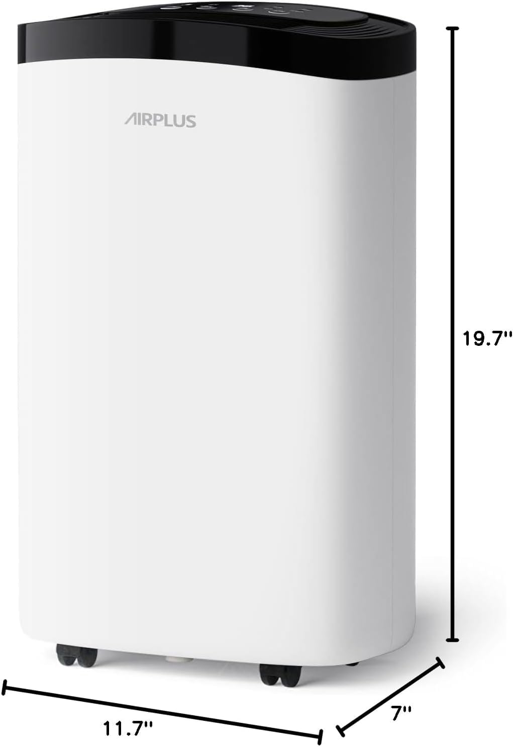 AIRPLUS 1,500 Sq. Ft Dehumidifier for Basement, 30 Pints Powerful Dehumidifier for Home, Large Rooms, Bedrooms, Sufficient Capacity Water Tank with Drain Hose (AP1907) wourant