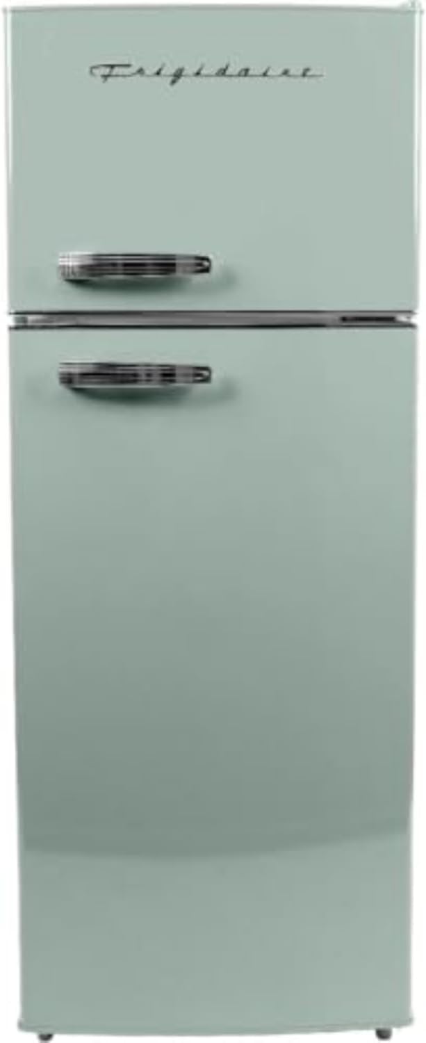 Frigidaire EFR753 2 Door Apartment Size Refrigerator with Freezer Retro Chrome Handle wourant