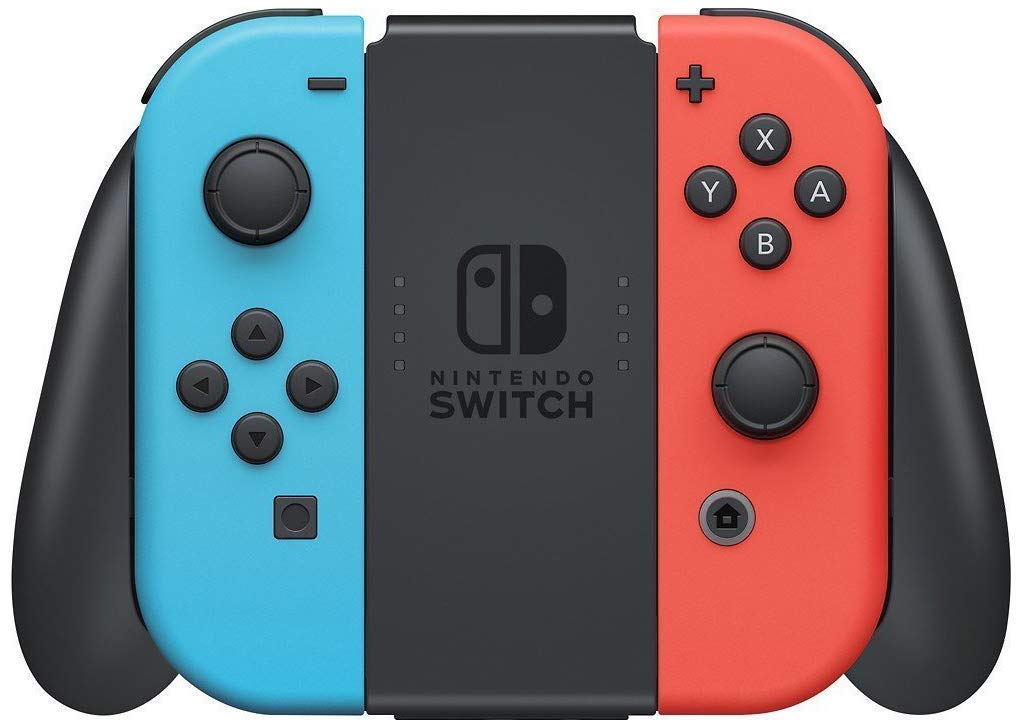 Nintendo Switch Neon Red and Neon Blue Joy-Con (Renewed) jumpsub