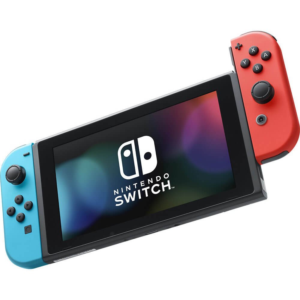 Nintendo Switch with Neon Blue and Neon Red Joy-Con - Handheld Gaming Console jumpsub