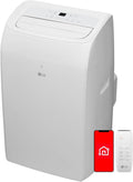 LG 8,350 BTU (DOE) / 12,000 BTU (ASHRAE) Smart Portable Air Conditioner, Cools 350 Sq.Ft. (14' x 25' room size),Smartphone & Voice Control works with LG ThinQ, Amazon Alexa and Hey Google, 115V woonhhop