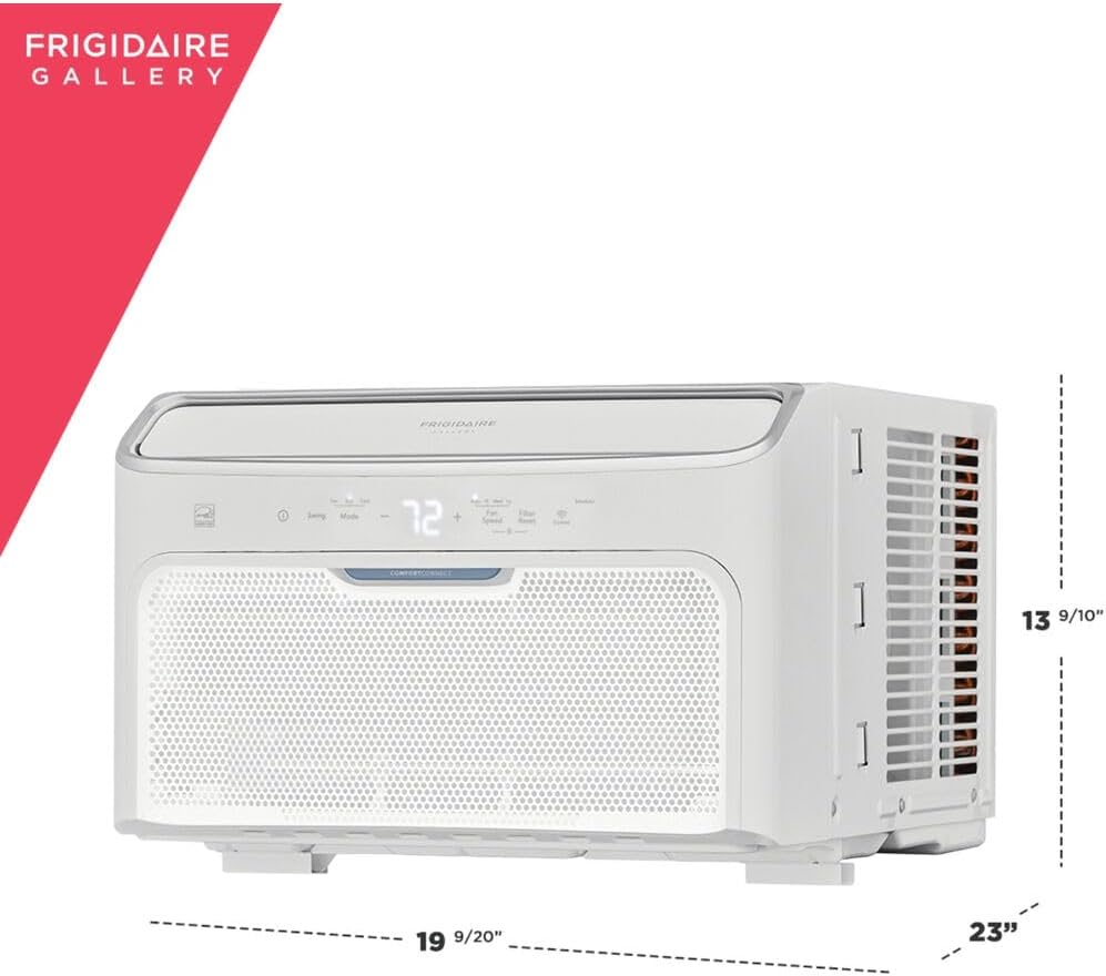 Frigidaire GHWQ103WC1 Inverter Quiet Temp Room Air Conditioner, 10,000 BTU with Wi-Fi Connected, Works with Alexa, Energy Star Certified, Easy-to-Clean Washable Filter, in White wourant