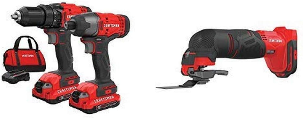 V20 MAX Cordless Drill and Impact Driver, Power Tool Combo Kit with 2 Batteries and Charger (CMCK200C2AM) wourant