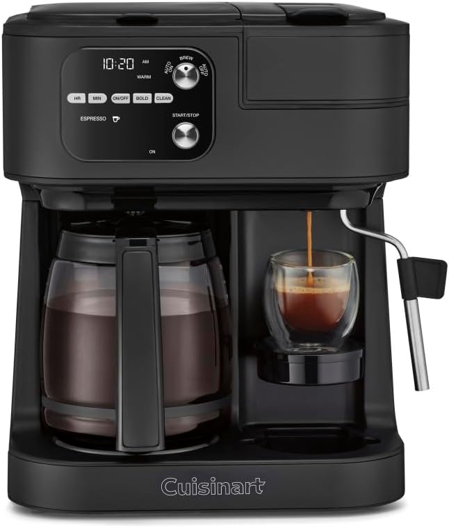 Cuisinart Coffee Center Barista Bar 4-in-1 Coffee Maker, Single-Serve Pods Compatible, Coffeemaker, Three Brewing Sizes, SS-4N1NAS, Black woonhhop