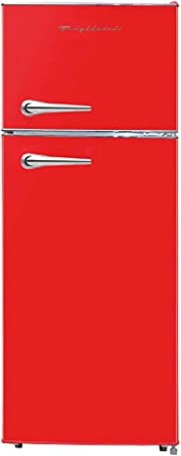 Frigidaire EFR786 Retro Apartment Size Refrigerator with Top Freezer 2 Door Fridge wourant