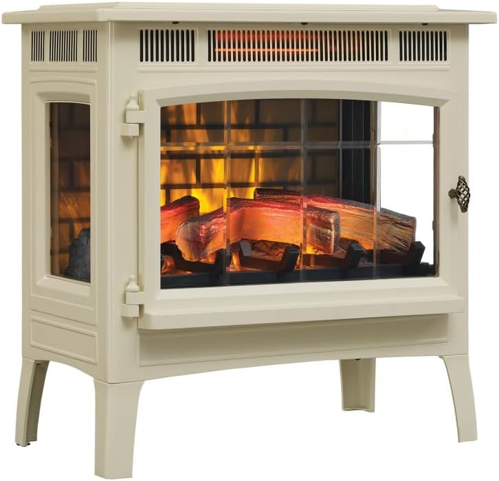 duraflame Freestanding Electric Fireplace Stove Heater with 3D Flame Effect wourant