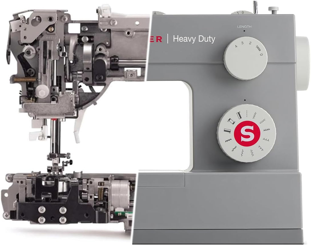 SINGER Heavy Duty 4423 High Speed Sewing Machine with Accessory Kit | Strong Motor With Enhanced Piercing Power, 97 Stitch Applications, Full Metal frame, 1-step Buttonhole & LED Light wourant