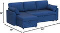 VanAcc Sofa Bed, Sleeper Sofa with Storage Chaise 2 in 1 Pull Out Couch Living Room wourant