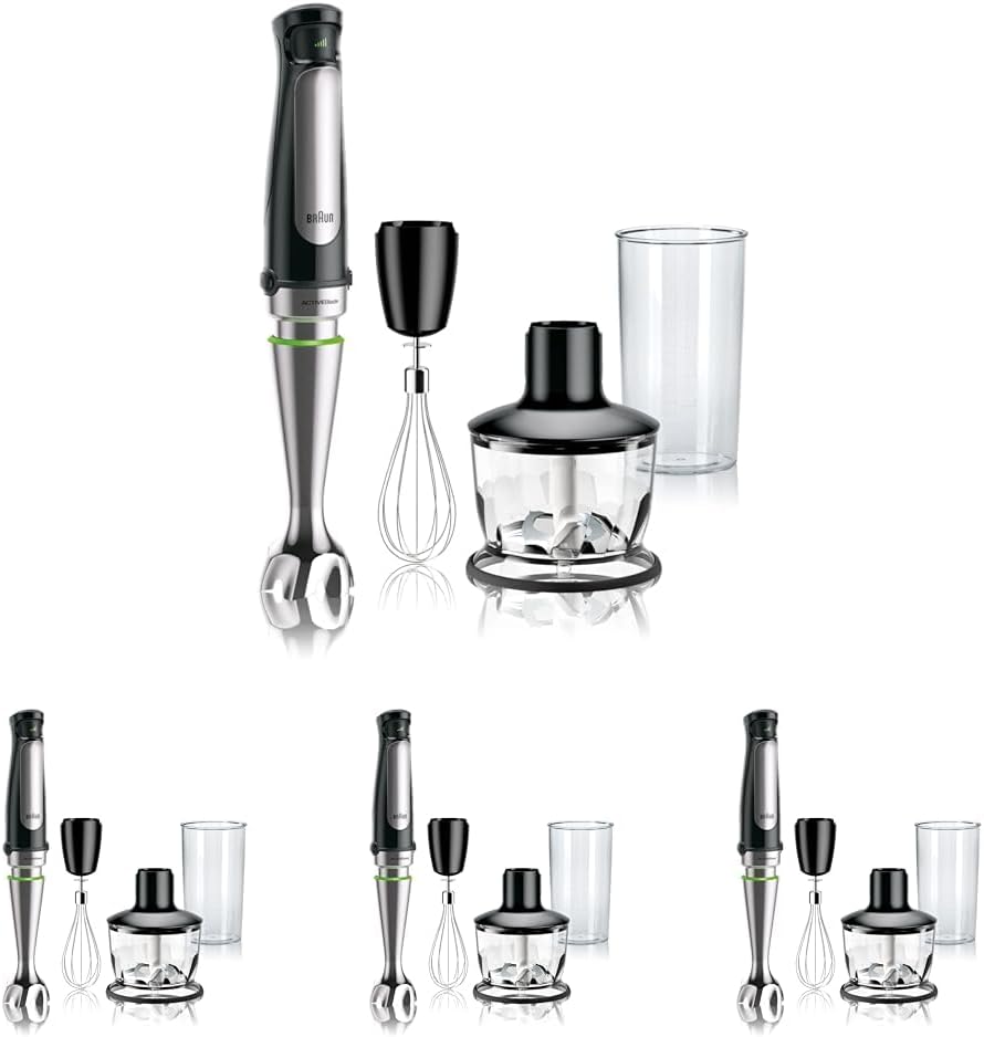 Braun MultiQuick 7 3-in-1 Immersion Blender with Food Processor ?Powerful Handheld Electric Stick Blender - Emulsifier for Chopping, Beating & Whisking - Ideal for Soup, Puree, Smoothies & More wourant