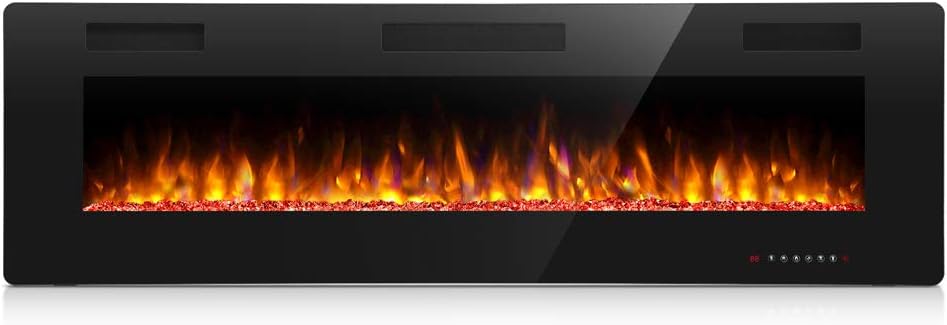 Antarctic Star 42 Inch Electric Fireplace in Wall Recessed and Wall Mounted Fireplace Heater wourant
