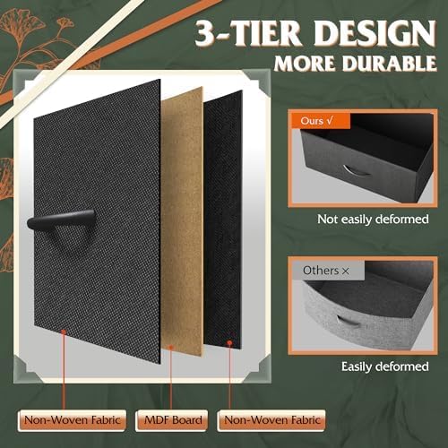 Storage Organizer Unit with 11 Fabric Bins, Storage Drawers Organizer with Steel Frame, Tall Storage Tower Organizaton wourant