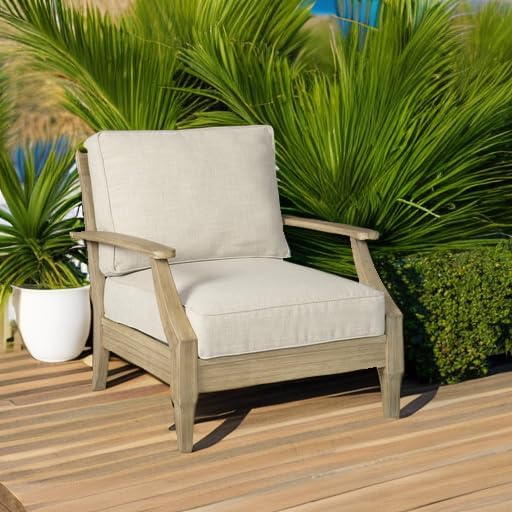 Coastal view outdoor terrace eucalyptus sofa wourant