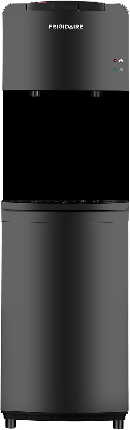Frigidaire EFWC498 - Top Loading Cooler Dispenser -Hot & Cold Water - Child Safety Lock - Innovative Slim & Sleek Design, Holds 3 or 5 Gallon Bottles - Black wourant