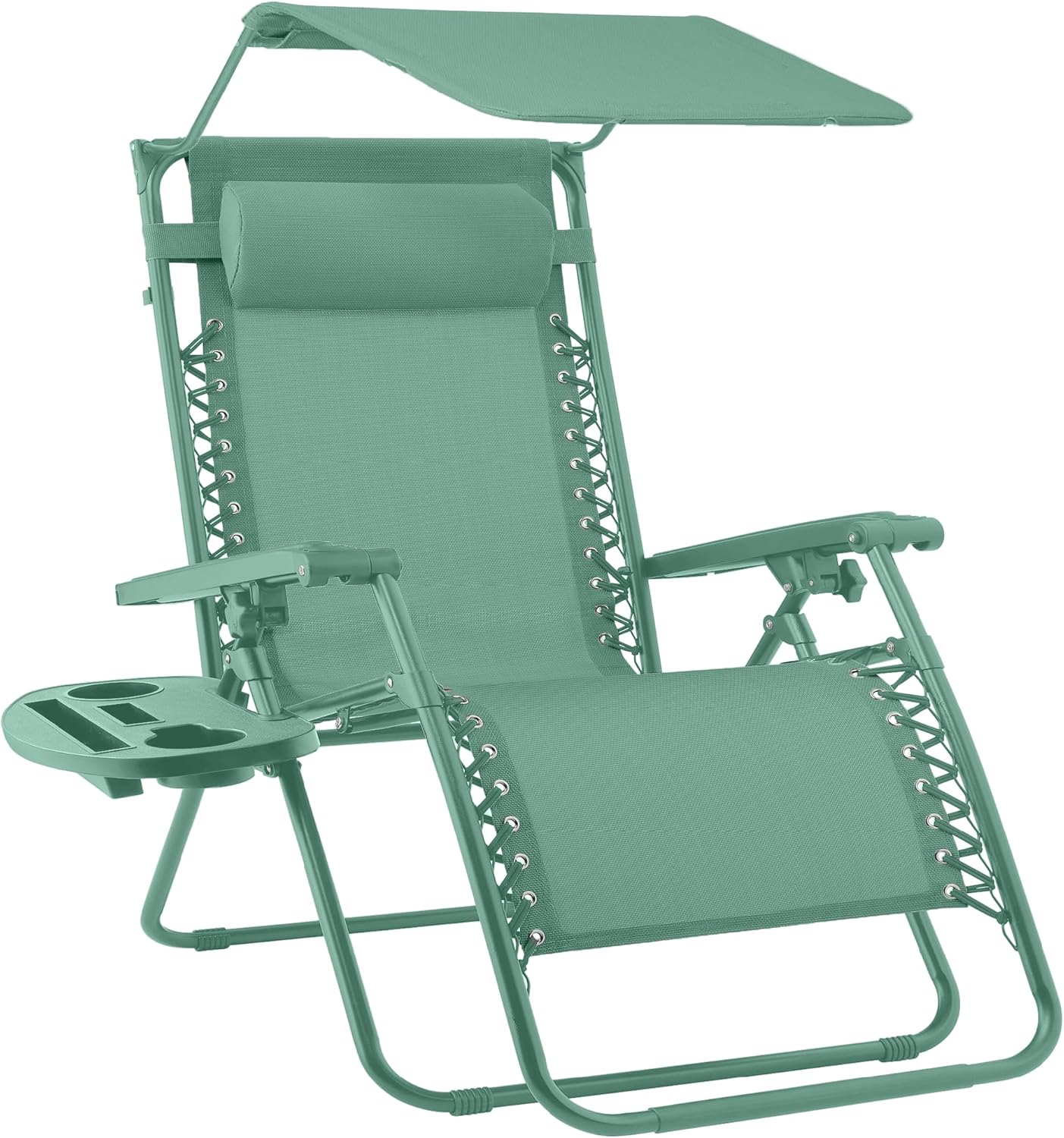 Best Choice Products Folding Zero Gravity Recliner Patio Lounge Chair Adjustable Canopy Shade wourant