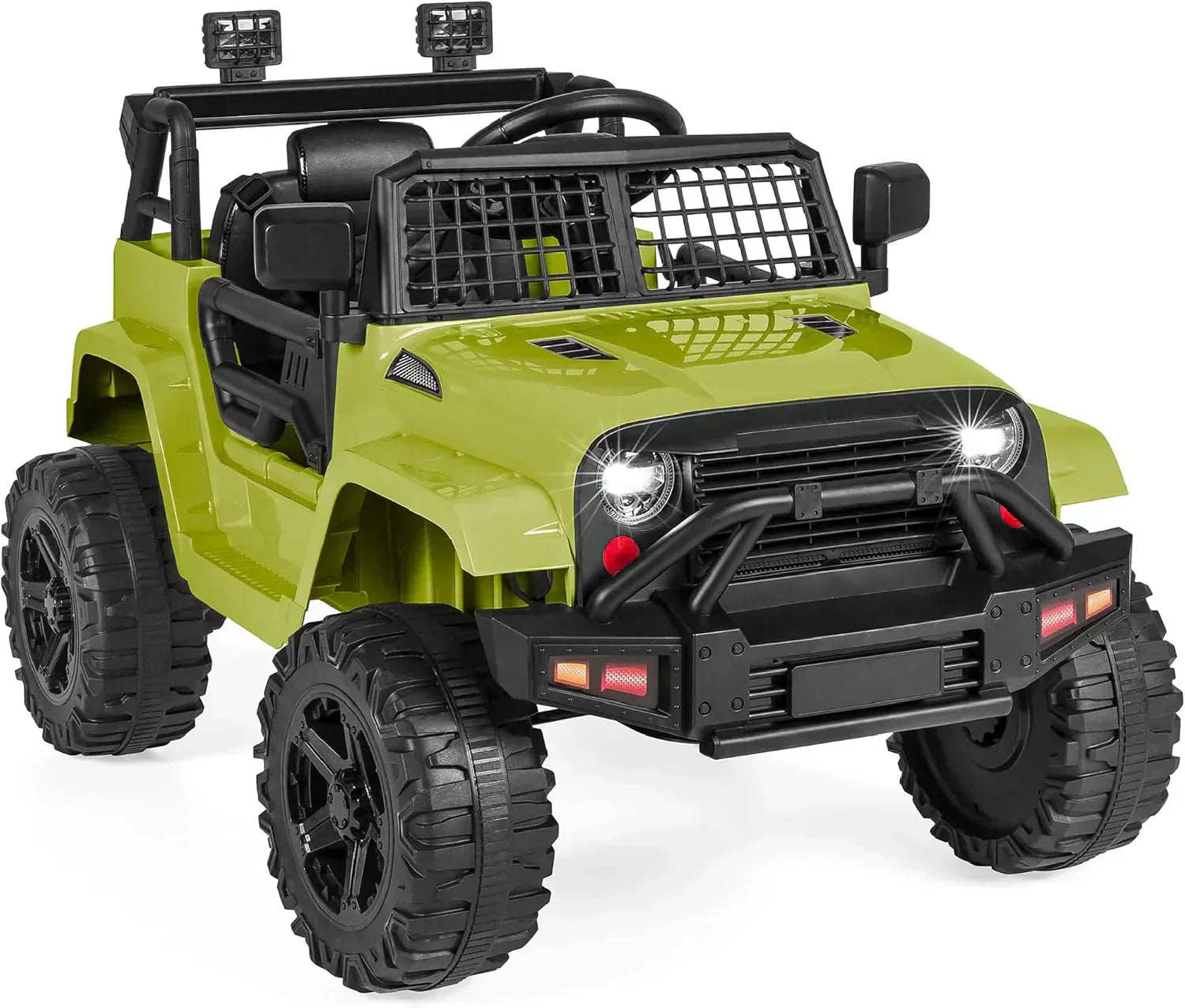 Best Choice Products 12V Kids Ride-On Truck Car with Spring Suspension and LED Lights wourant