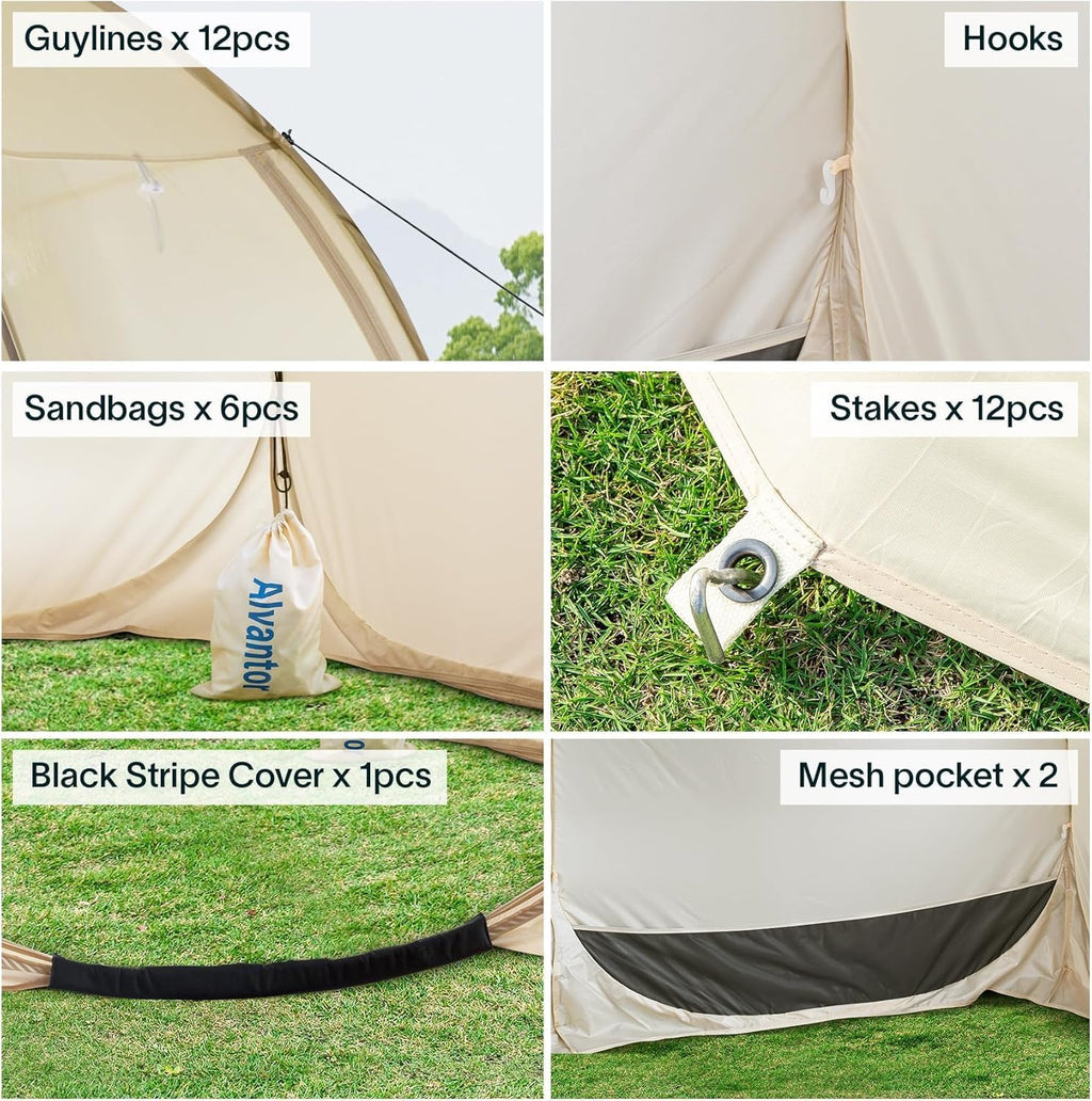 Alvantor Screen House Gazebo Pop Up Igloo Screened Canopy Tent with Mosquito Netting Sides wourant