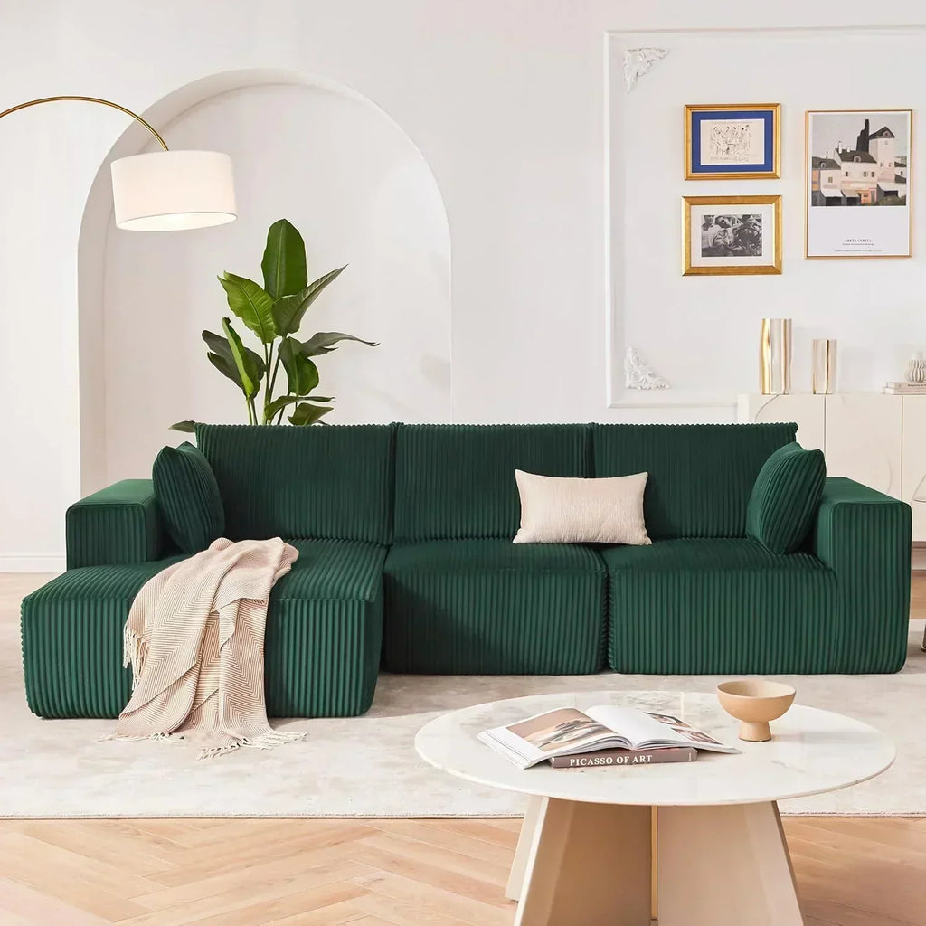 108-inch modular sofa cloud modular sofa with deep seat and reclining chair upholstered sofa wourant
