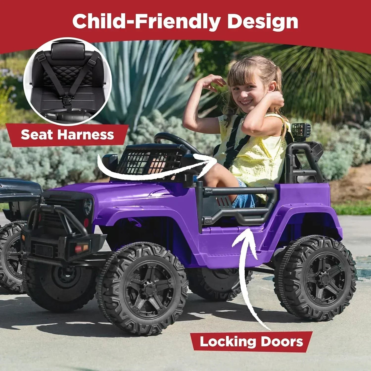 Best Choice Products 12V Kids Ride-On Truck Car with Spring Suspension and LED Lights wourant